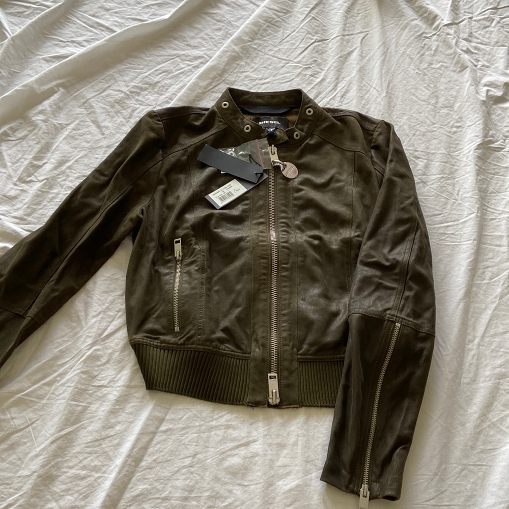 Diesel Brand New Leather Jacket (thin)